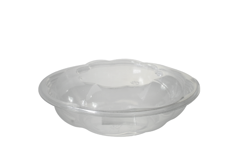 18oz Crystal Clear Disposable Salad Bowls with Lids Lunch To Go Containers  100pc